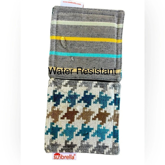 Set of 4 Reversible Sunbrella Coasters - Picture 6 of 6